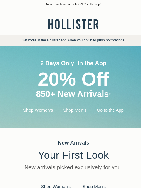 hollisterco newsletter: Our Summer Sale just got better… 👀