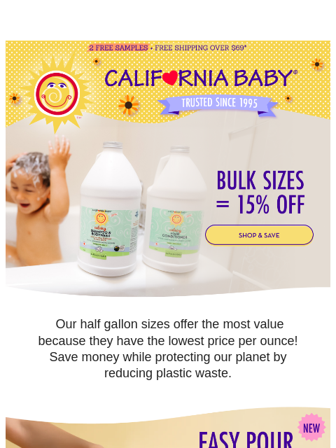 californiababy newsletter: Save 15% When You Buy In Bulk!