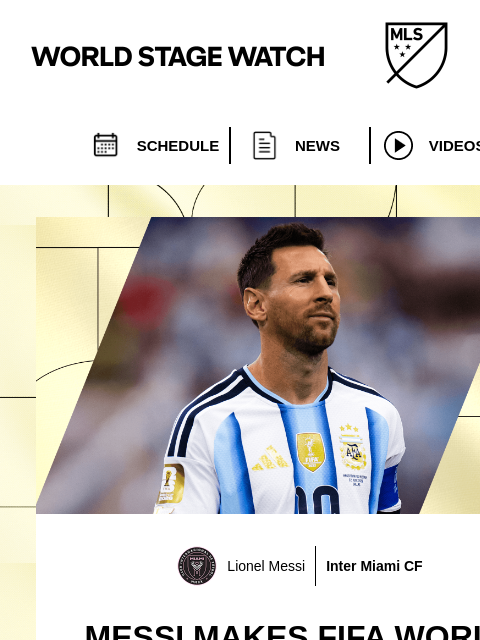 mlssoccer newsletter: Messi becomes FIFA World Cup all-time top goalscor...
