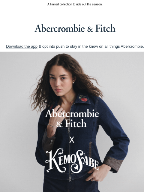 abercrombie newsletter: SADDLE UP.