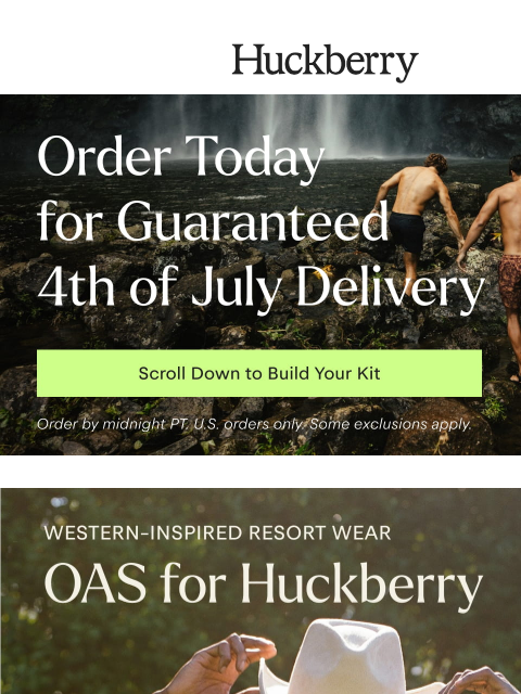 huckberry newsletter: Limited 'Saguaro' Western Capsule