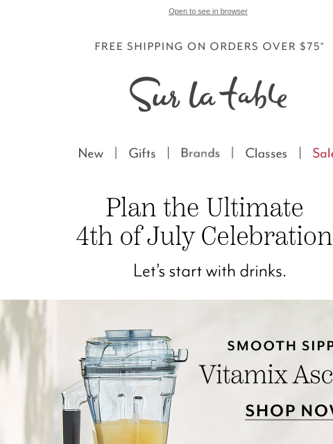 surlatable newsletter: Host The Ultimate Outdoor Event!