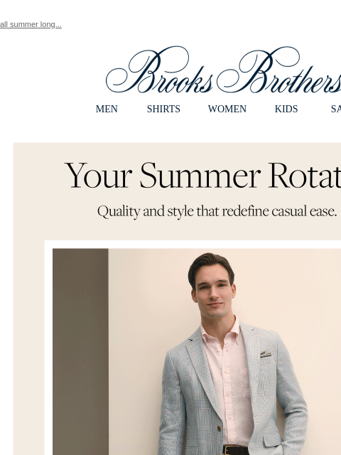 brooksbrothers newsletter: The must-haves you’ll wear on repeat