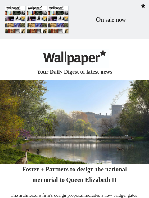 futureplc newsletter: Foster + Partners’ memorial to Elizabeth II