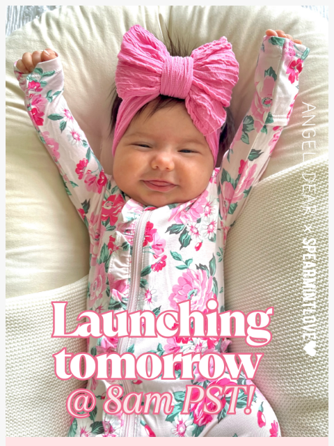 spearmintlove newsletter: Set Your Alarms: Floral Bamboo Arrives Tomorrow Mo...