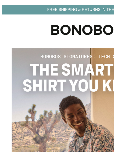 bonobos newsletter: Why’s the Tech Shirt a Bonobos Signature?