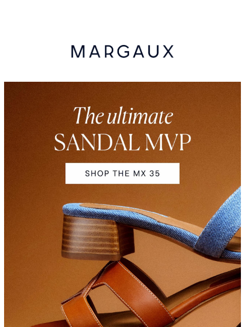 margauxny newsletter: Meet our sandal MVP