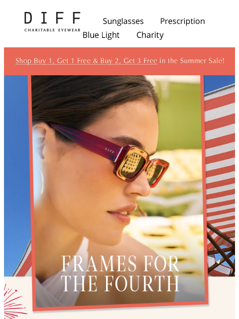 diffeyewear newsletter: Red, White, And YOU 💙