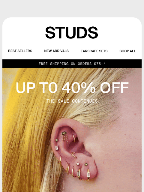 studs newsletter: NEW TO SALE 🔥