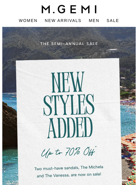 mgemi newsletter: New Styles Added To Sale!