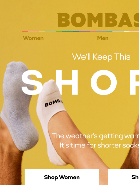 bombas newsletter: Feel the Sun on Your Ankles
