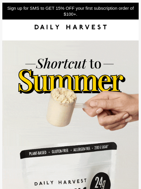 daily-harvest newsletter: Open for a protein ice cream hack