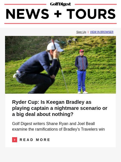 golfdigest newsletter: Tommy Fleetwood’s terrible break