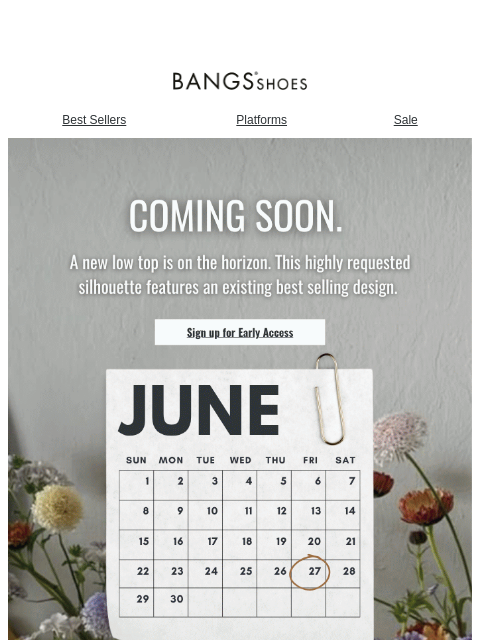 bangsshoes newsletter: That fresh-picked kind of magic... 🌸