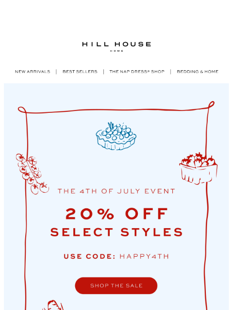 hillhousehome newsletter: 20% Off Wear-Now Styles ❤️