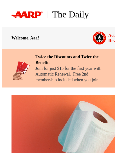 aarp newsletter: The Daily — What Your Poop Can Tell You About Your...