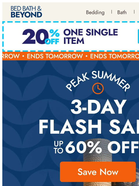 bedbathandbeyond newsletter: The quickest way to refresh a room