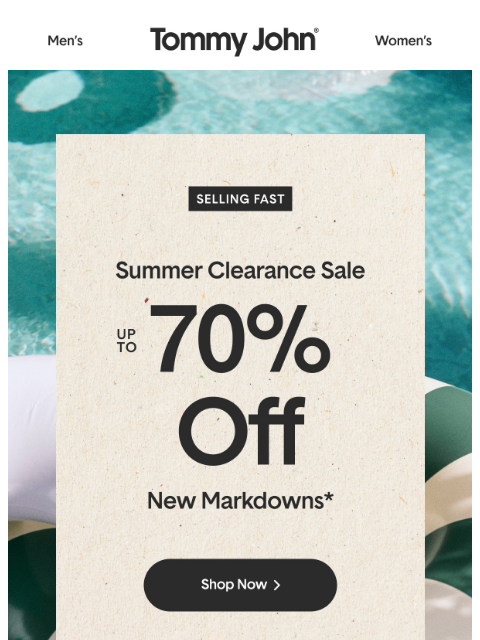 tommyjohn newsletter: 200+ New Markdowns Just Added ☀️
