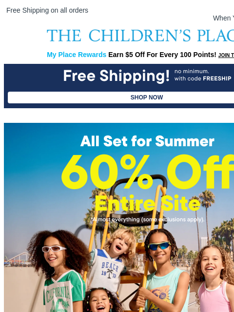 childrensplace newsletter: Oops! That Arizona Email Wasn’t Just for AZ… Enjoy...