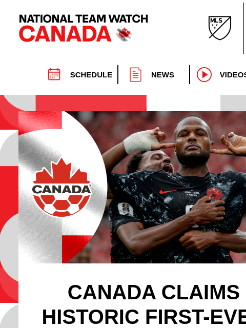 mlssoccer newsletter: Canada makes history ahead of Switzerland duel