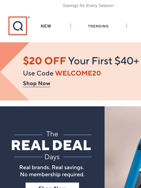 qvcemail newsletter: Thru Tomorrow! Real Deal Days