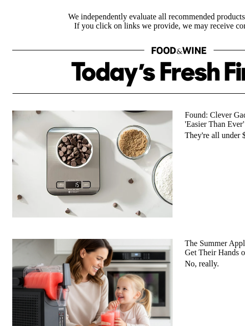 foodandwine newsletter: 57% Off: Whip Up Summer Treats With This On-Sale A...
