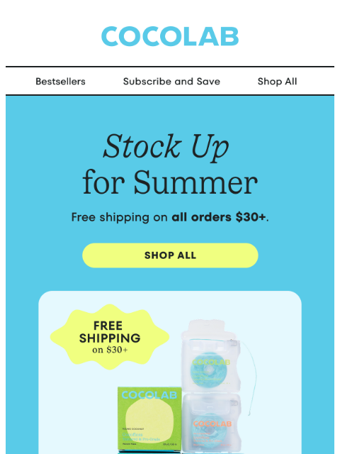 cocolab newsletter: Buy Floss, Not Postage