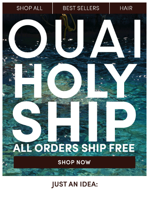 theouai newsletter: Free shipping?