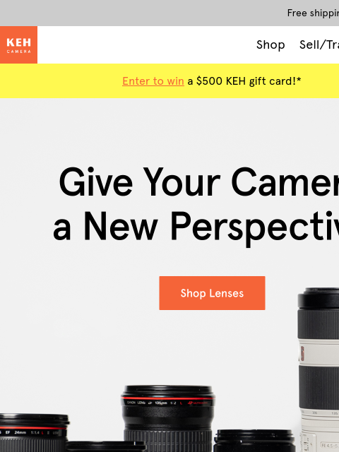 keh newsletter: Your dream lens is just a click away