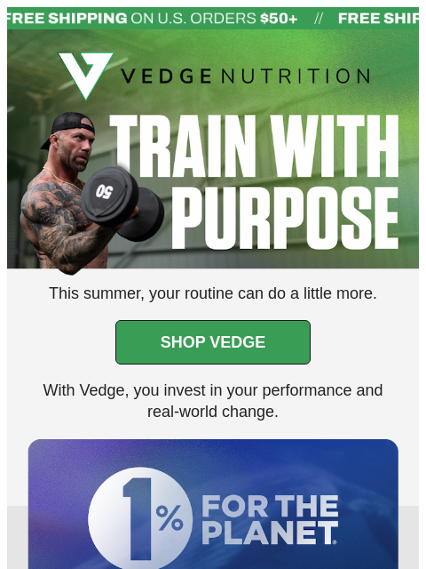 vedgenutrition newsletter: Fuel Yourself, Fuel the Planet 🌍