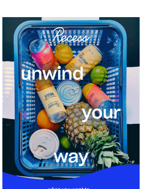 takearecess newsletter: shift the mood + take up to 30% off