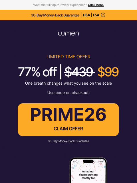 lumen newsletter: Your mystery offer has arrived 👀🎁❓