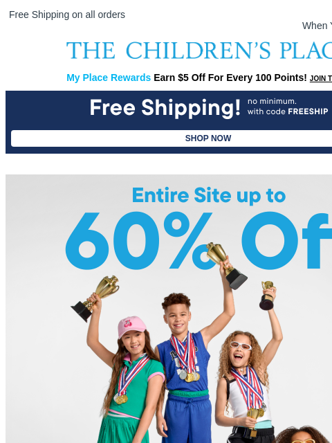 childrensplace newsletter: Summer Blowout Starts NOW ☀️ Deals from $5