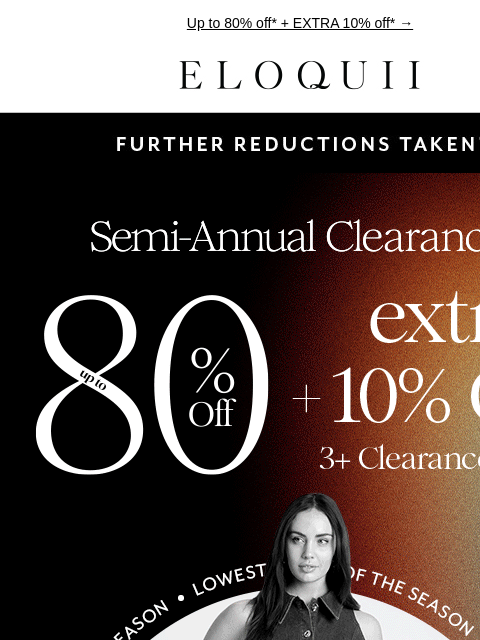 eloquii newsletter: FURTHER REDUCTIONS TAKEN