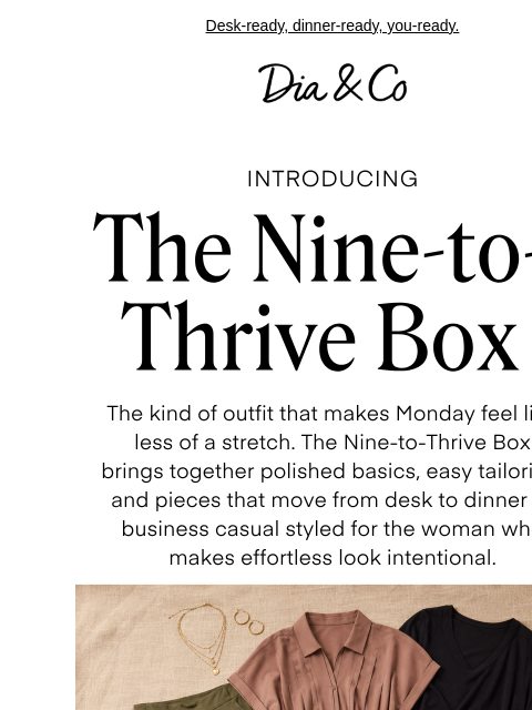 dia newsletter: Nine to Thrive starts now 💼
