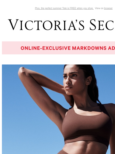 Plus, the perfect summer Tote is FREE when you shop View on browser Victoria's Secret VSCC Available Credit Introduction Shop Now Shop Now Shop Now Display images to show real-time content Display