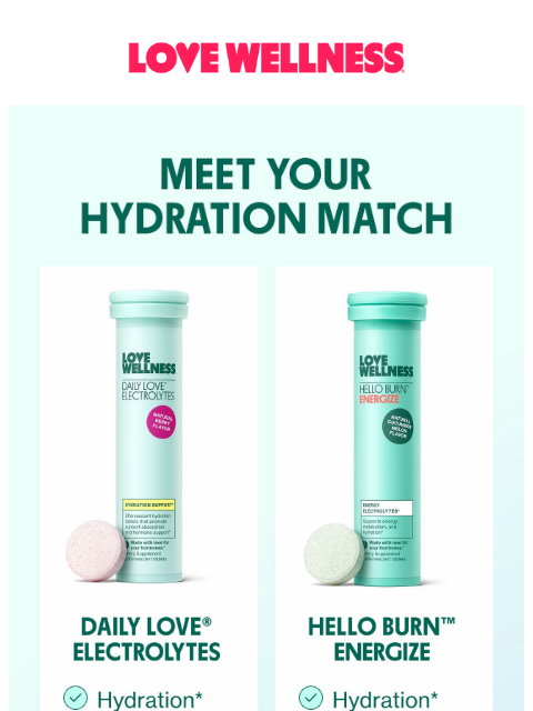 lovewellness newsletter: Bloat-free hydration heroes
