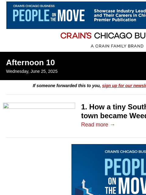 crainalerts newsletter: Weed made a boomtown of New Buffalo