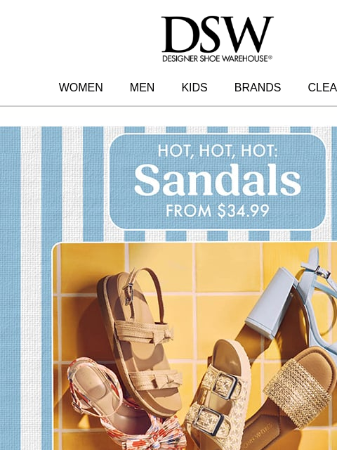 dsw newsletter: This summer, we’re dressing up 👠