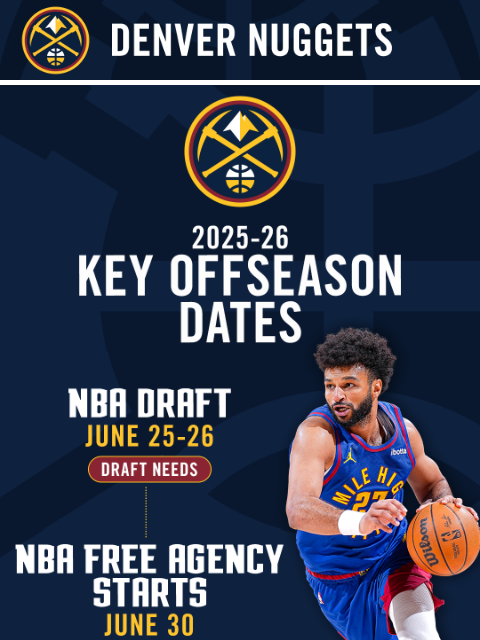 thedenvernuggets newsletter: '25 Offseason Schedule 📅