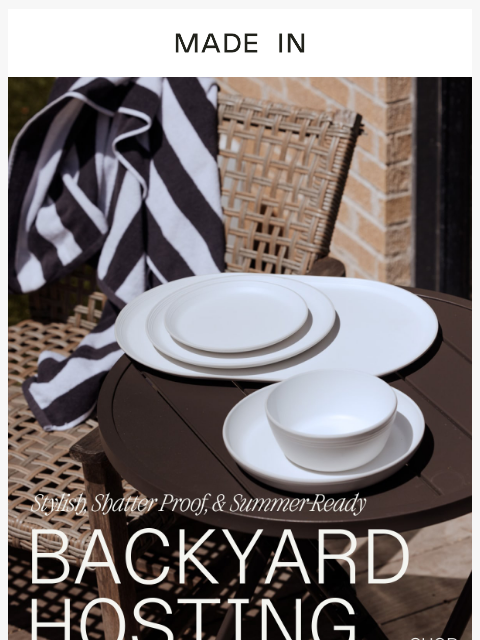 madeincookware newsletter: Serve in Style, All Summer Long
