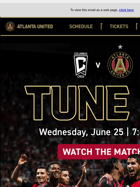 atlutd newsletter: Watch LIVE 📺 7:30pm