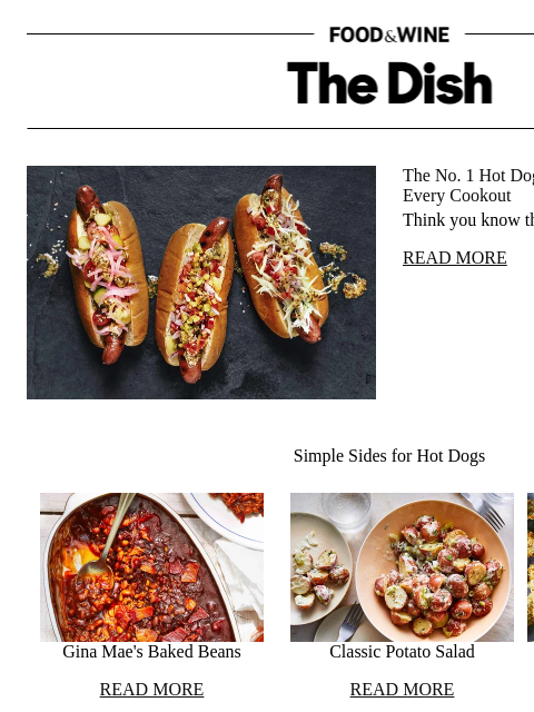 foodandwine newsletter: The No. 1 Hot Dog Brand You Should Have at Every C...