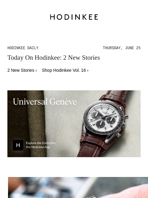 hodinkee newsletter: Hodinkee Daily | 06/25/2026