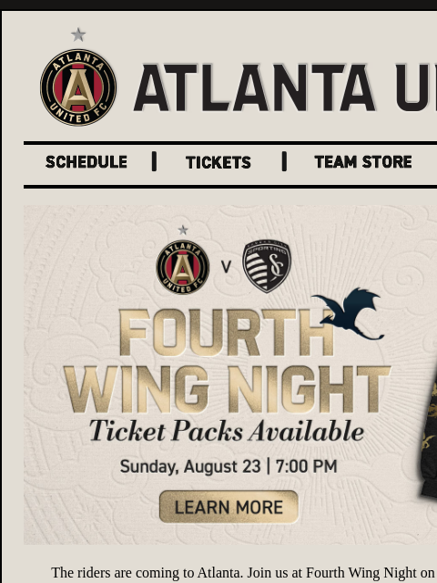 atlutd newsletter: FOURTH WING NIGHT