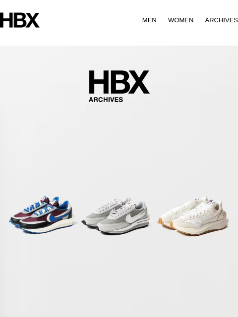 hbx newsletter: HBX Archives Preview: 26 June/9AM EST/9PM HKT Rele...