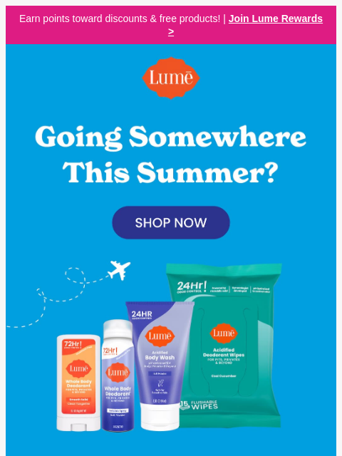 lumedeodorant newsletter: Meet your Lume Travel essentials ✈️