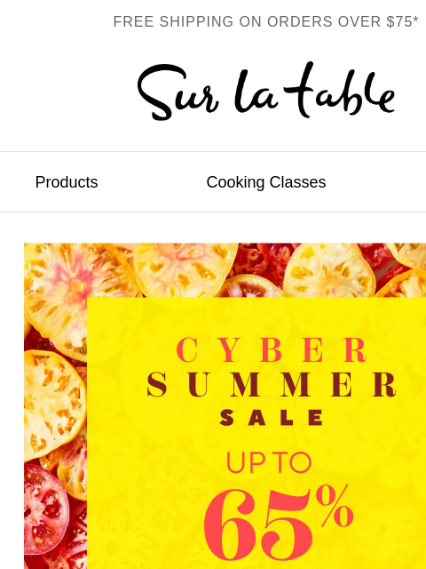 surlatable newsletter: Cyber Summer Steals