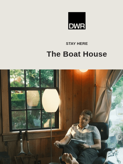 dwr newsletter: The Boat House through the lens of RJ Bruni