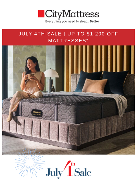 citymattress newsletter: One Sale. All the Best Brands.
